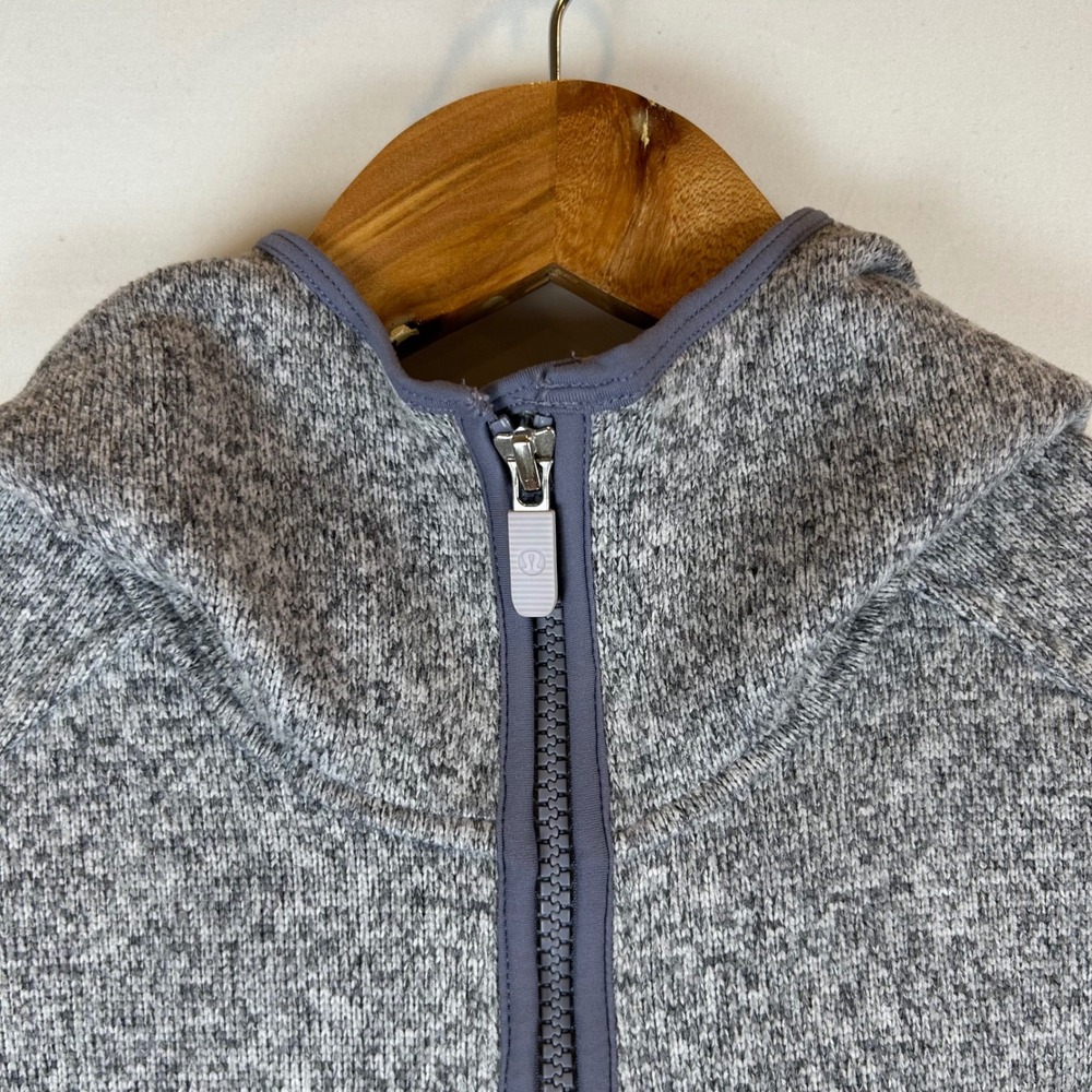 Lululemon Heathered Silver Lilac Fleece & Thank You Pullover Womens Size 4‎ - Picture 7 of 10
